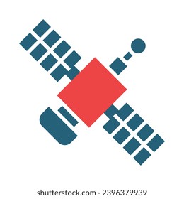 Space Station Vector Glyph Two Color Icons For Personal And Commercial Use.
