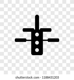 Space station vector icon isolated on transparent background, Space station transparency logo concept