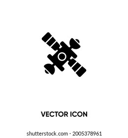Space station vector icon. Modern, simple flat vector illustration for website or mobile app.Space symbol, logo illustration. Pixel perfect vector graphics	