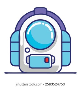 Space suit astronaut equipment icon isolated vector