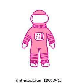 space suit doodle icon