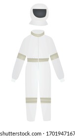 Space suit and helmet. vector illustration
