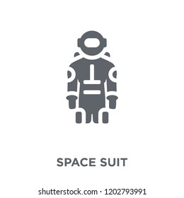 Space suit icon. Space suit design concept from Astronomy collection. Simple element vector illustration on white background.