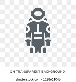 Space suit icon. Space suit design concept from Astronomy collection. Simple element vector illustration on transparent background.