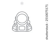 Space Suit icon symbol vector illustration isolated on white background