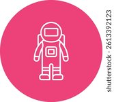 Space Suit vector icon. Can be used for printing, mobile and web applications.