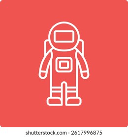 Space Suit vector icon. Can be used for printing, mobile and web applications.