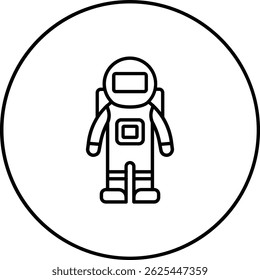 Space Suit vector icon. Can be used for printing, mobile and web applications.