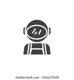 Space suit vector icon. filled flat sign for mobile concept and web design. Astronaut, Spaceman glyph icon. Symbol, logo illustration. Vector graphics
