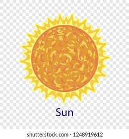 Space sun icon. Flat illustration of space sun vector icon  