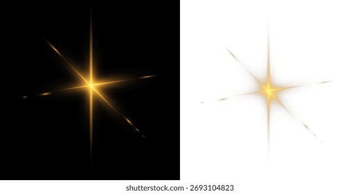 Space sunlight reflection lens flare PNG.
