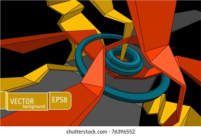 Space surface abstract. Vector.