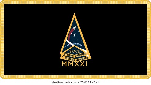 Space Systems Command Flag Vector Illustration Premium Quality