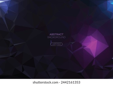 Space and Technology Abstract Vector Illustration Background