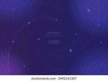 Space and Technology Abstract Vector Illustration Background