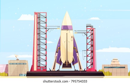 rocket launch pad clipart
