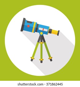 Space Telescope flat icon