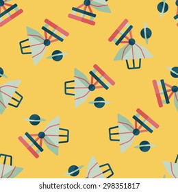 Space Telescope flat icon,eps10 seamless pattern background