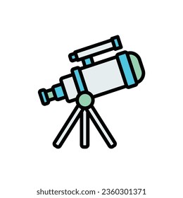 Space Telescope Icon Vector illustration