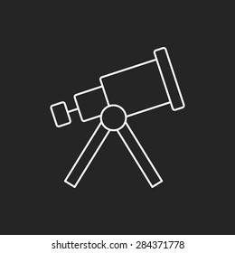 Space Telescope line icon