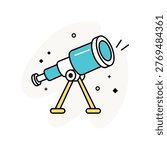 Space Telescope Vector Fill outline Icons Eps 10 File
