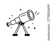 Space Telescope Vector Fill outline Icons Eps 10 File
