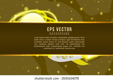 Space text background yellow and brown colors with shine glow stars light effect. can use for poster, banner, flyer, pamphlet, leaflet, brochure, catalog, web, site, website, presentation, book cover