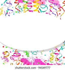 space for text Vector background with serpentine