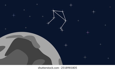 Space theme background full of stars and planets, space background with beautiful colors, elegant background, astronomy, science