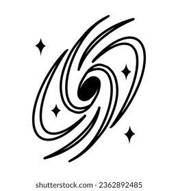 Space Things Icon (Milky Way), True Black Icon
