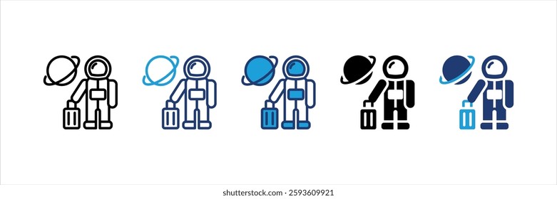 Space Tourism Icon Element For Design