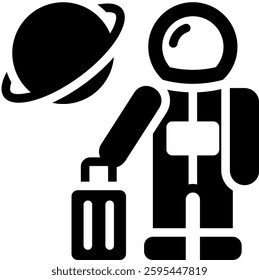 Space Tourism Icon Element For Design