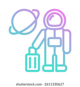 Space Tourism Icon Element For Design