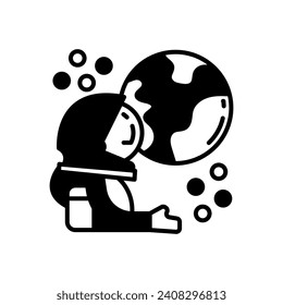 Space Tourism icon in vector. Illustration