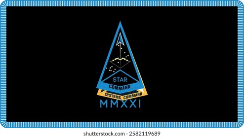 Space Training and Readiness Command Flag Vector Illustration Premium Quality