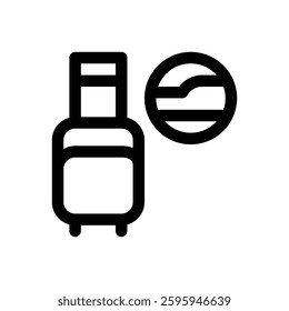 Space travel. Editable stroke vector icon.