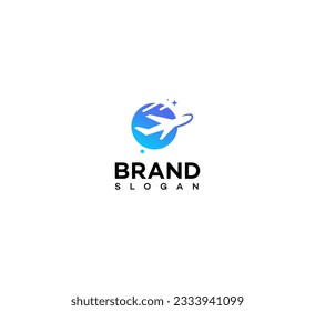 space travel logo icon vector design