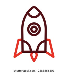 Space Travel Vector Thick Line Two Color Icons For Personal And Commercial Use.
