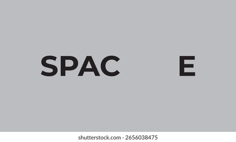 Space Typography Text Style Logo Artworks