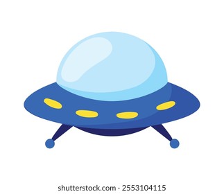 ícone isolado do space ufo cartoon