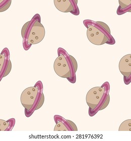 Space ufo , cartoon seamless pattern background