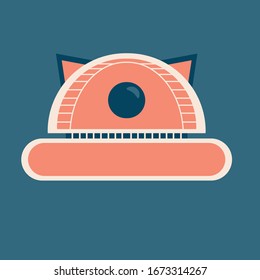 space ufo cat dark colored
