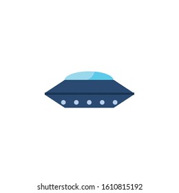 space ufo flat style icon vector illustration design