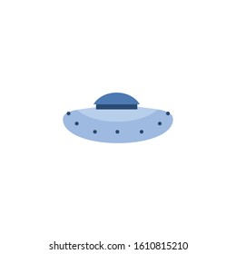 space ufo flat style icon vector illustration design