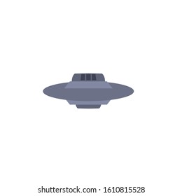space ufo flat style icon vector illustration design