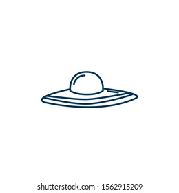 space ufo line style icon vector illustration design