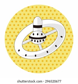 Space ufo theme elements
