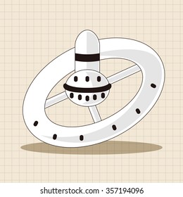 Space ufo theme elements