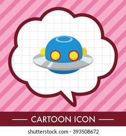 Space ufo theme elements