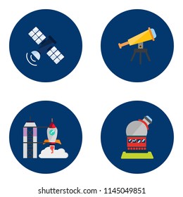 Space and Universe Flat Design